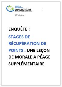 Stages de récupération de points : pour moins de discours moralisateurs et plus d'apprentissages pratiques !